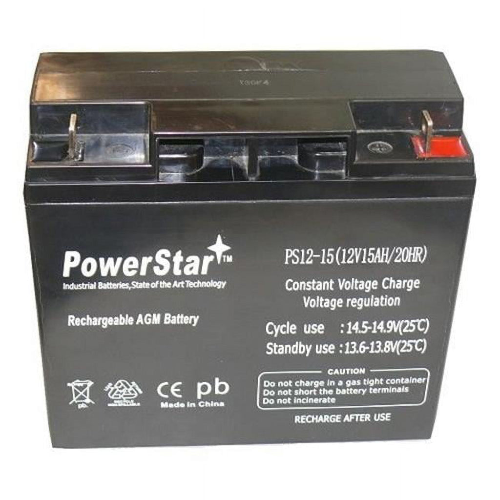 PowerStar PS12-15T-009 12V 15Ah Replacement Battery for DR Power Field Mower 10483 104837