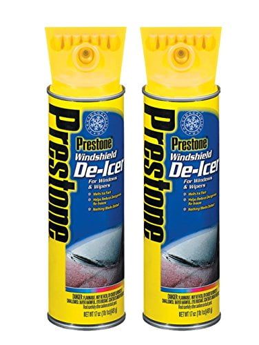 Prestone AS244 Windshield De-Icer - 17 oz. Aerosol TWIN PACK
