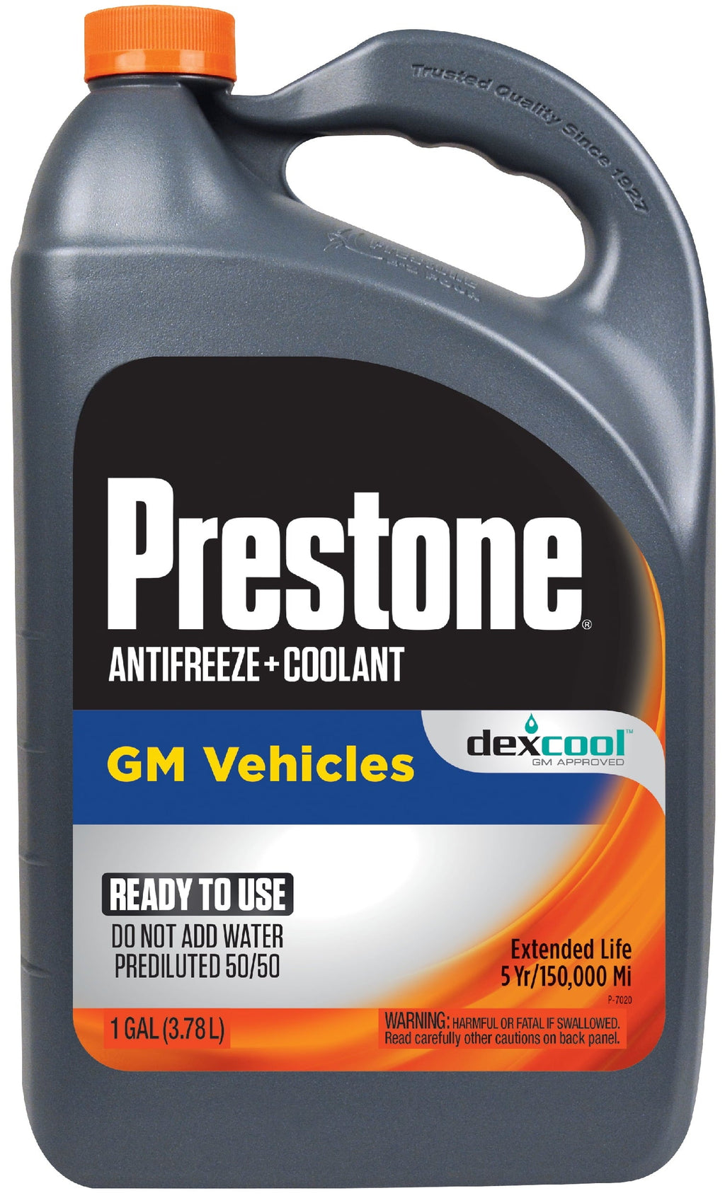 Prestone DEX-COOL Antifreeze+Coolant; Extended Life -1 gal- Ready to Use, 50/50