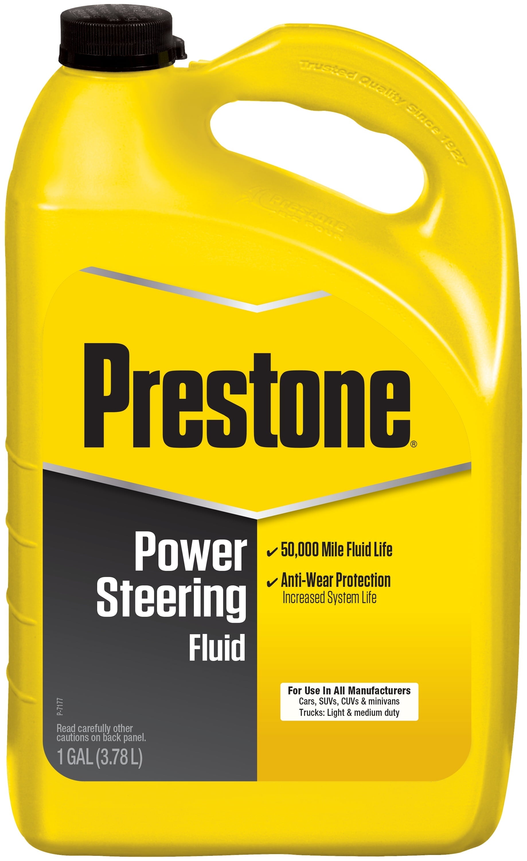 Prestone Universal Power Steering Fluid -1 gal - Anti-Wear, 50,000 mile