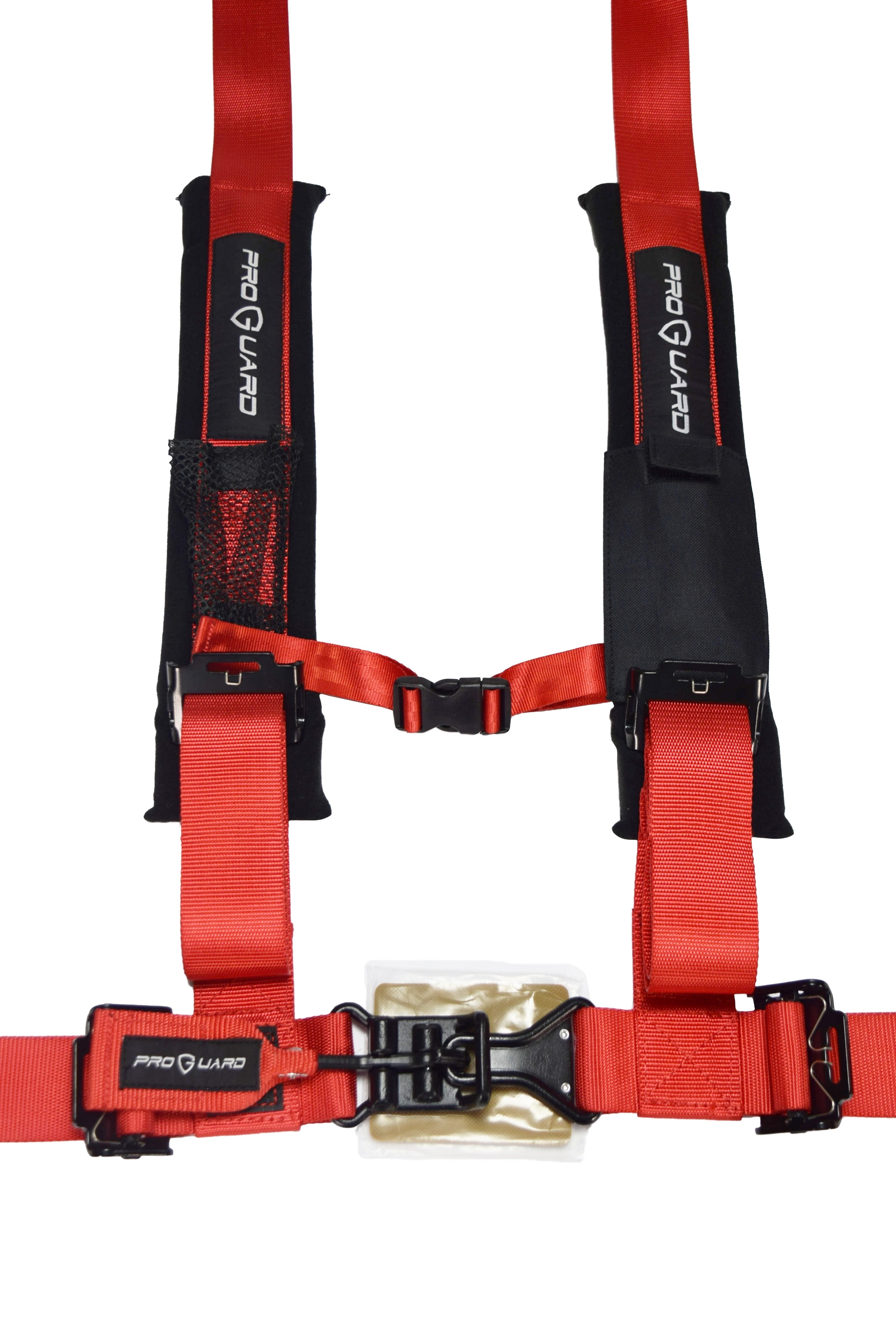 ProGuard Red 4 Point Harness 2" Straps for Off Road Vehicle, ATV, UTV, Go Kart, Buggy, Side by Side, & Rock Bouncer