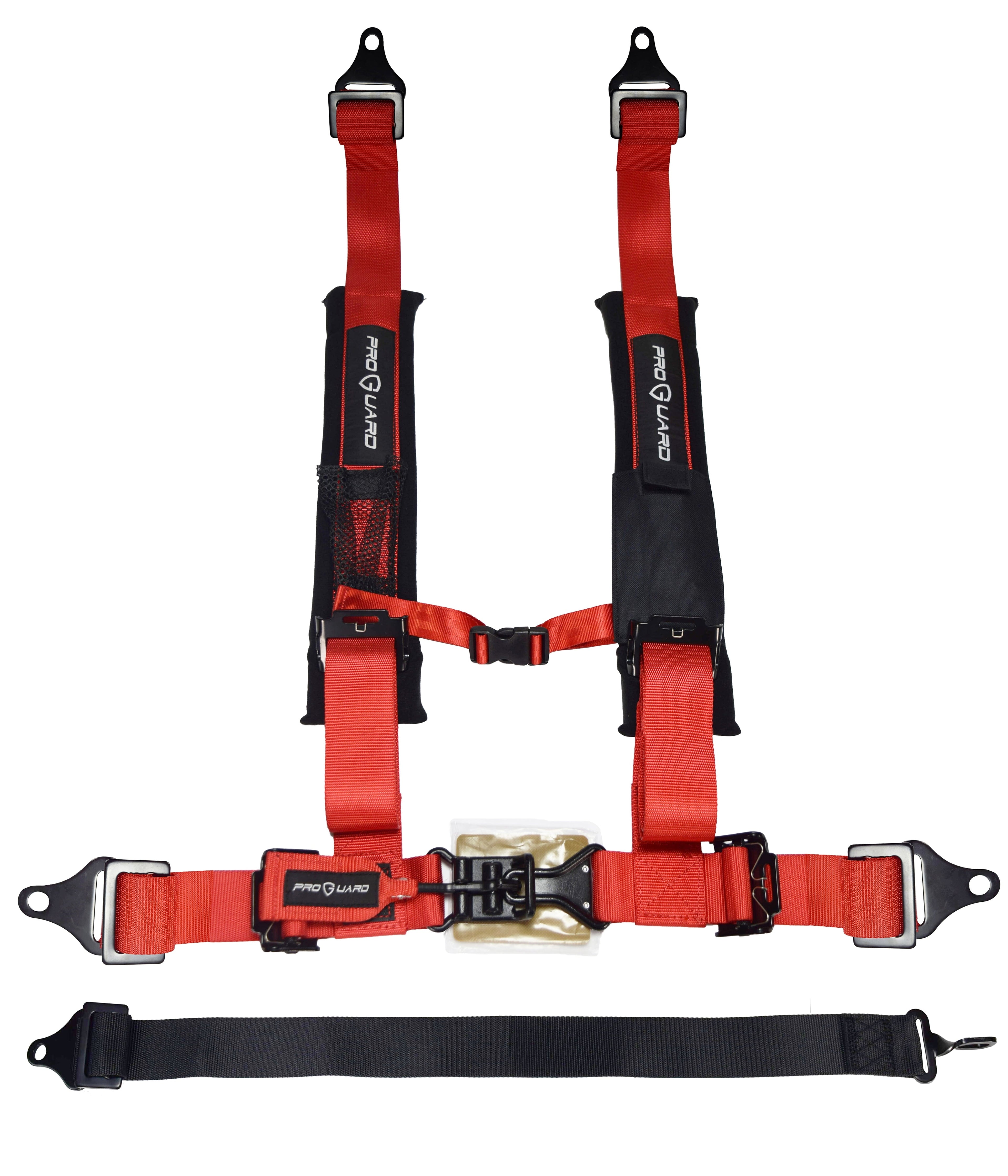 ProGuard Red 5 Point Harness 2" Straps for Off Road Vehicle, ATV, UTV, Go Kart, Buggy, Side by Side, & Rock Bouncer
