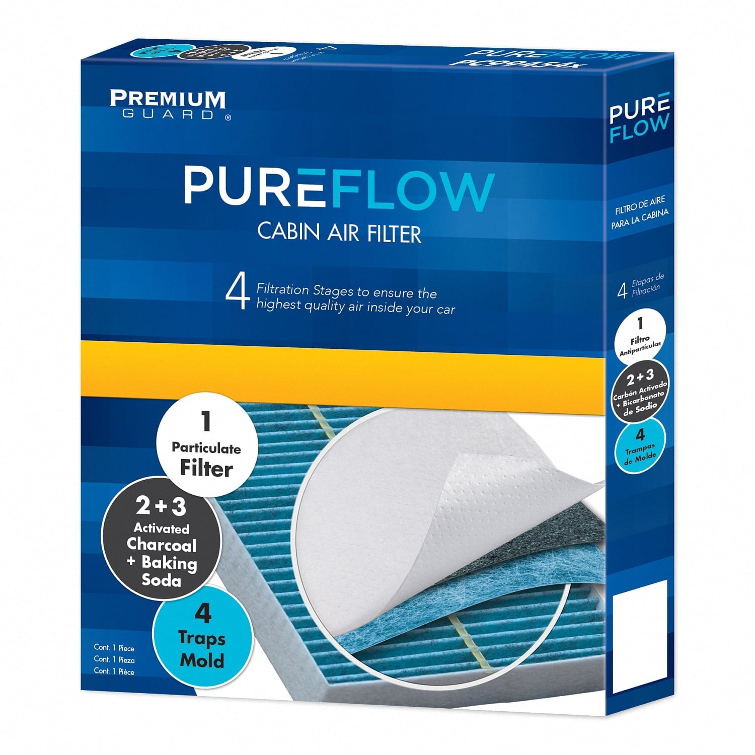 Pureflow Cabin Air Filter PC99555X | Fits 2019-21 Mercedes-Benz A220, A250, A35 AMG, 2020-21 CLA250, CLA45 AMG, CLA45 AMG, 2021 GLA250, GLA35 AMG, GLA45 AMG, 2020-22 GLB250