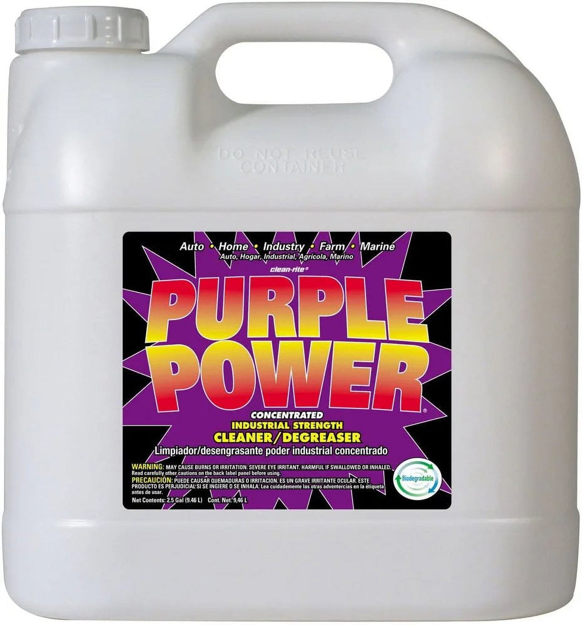 Purple Power 4322C-2PK Industrial Strength Cleaner and Degreaser - 2.5 Gallon, Case of 2