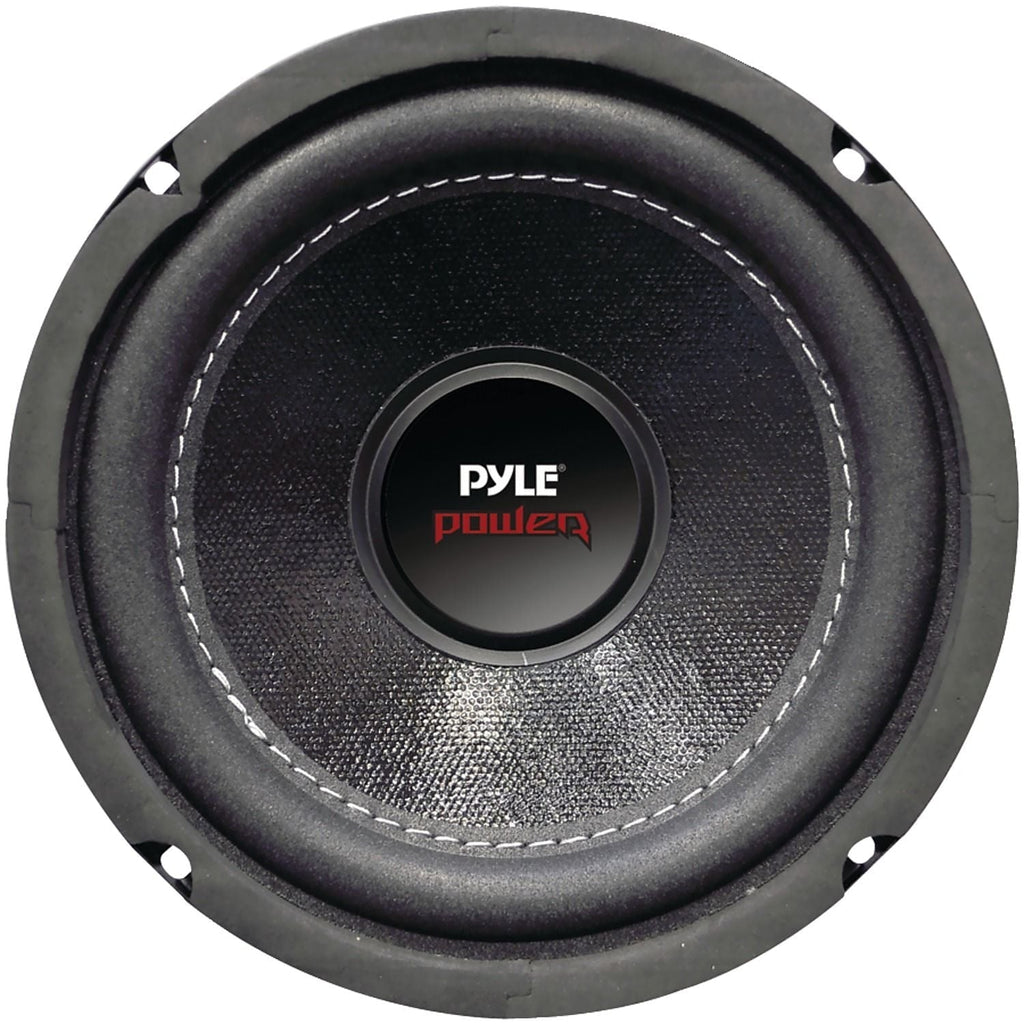 Pyle PLPW6D 6In 600W Dual 4 Ohm Car Audio Stereo Speaker Subwoofer, Black