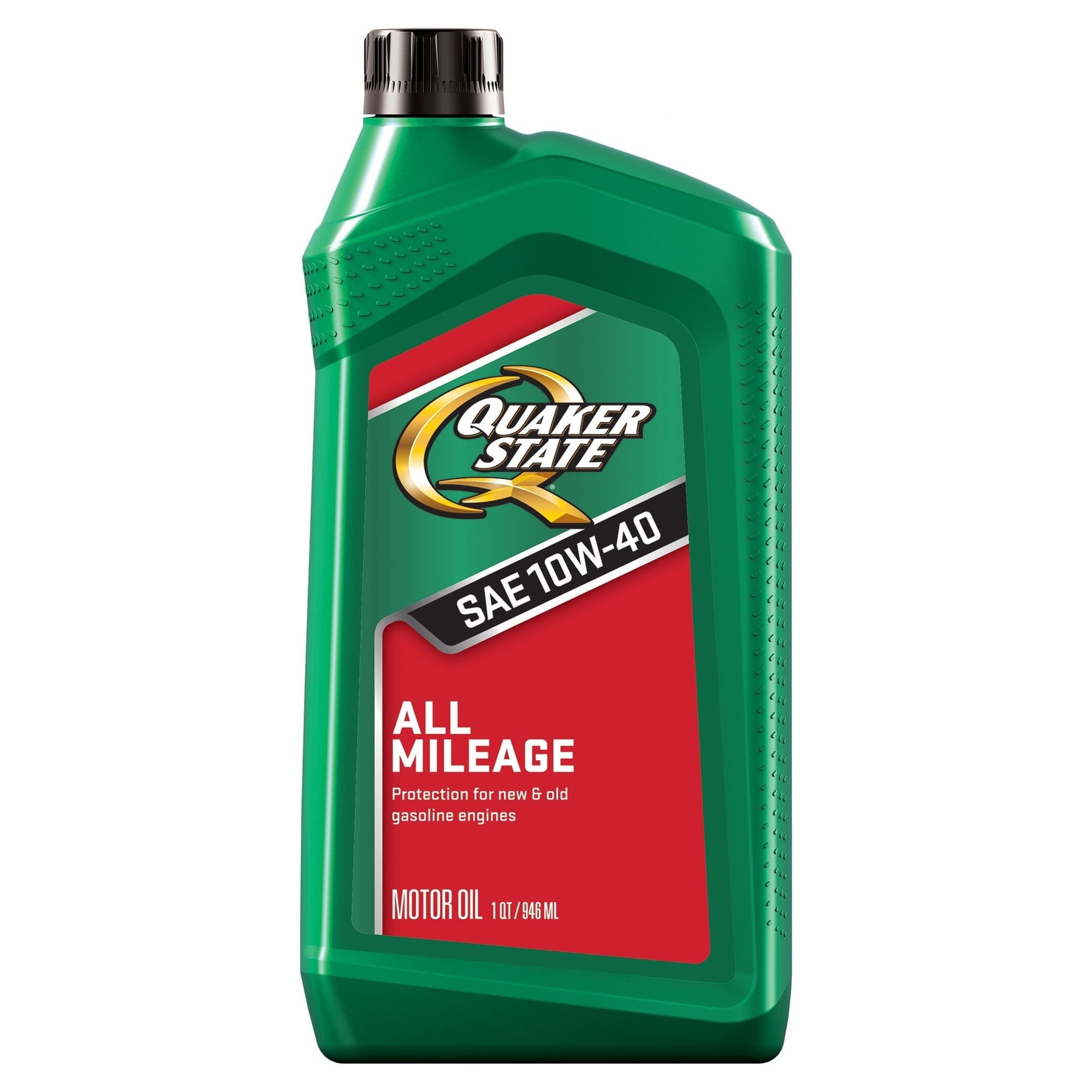 Quaker State All Mileage 10W-40 Motor Oil, 1 Quart