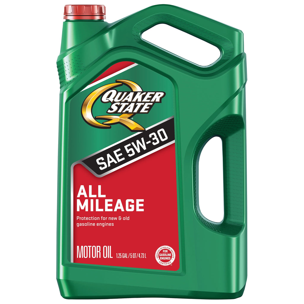 Quaker State All Mileage Synthetic Blend 5W-30 Motor Oil, 5 Quart