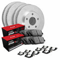 R1 Concepts Front Rear Brakes and Rotors Kit |Front Rear Brake Pads| Brake Rotors and Pads| Optimum OEp Brake Pads and Rotors |Hardware Kit WFUH2-45013