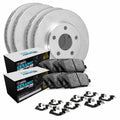 R1 Concepts Front Rear Brakes and Rotors Kit |Front Rear Brake pads| Brake Rotors and Pads| Euro Ceramic Brake Pads and Rotors| Hardware Kit WFTH2-31041