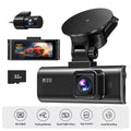 REDTIGER Dash Cam Front and Rear, 4K/2.5K Full HD Dash Camera with 3.18'' LCD Display, Dashcam with Night Vision, G-Sensor, Loop Recording, WDR, Free 32GB SD Card