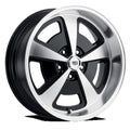 REV Wheels 109MB-8806100 109 Series "Magnum"- 18x8 - 4.5 MB - 5x4.75/5x120.65 - Gloss Black/Machine Lip Finish Fits select: 1967-1992 CHEVROLET CAMARO, 1970 CHEVROLET MALIBU