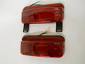RV Camper Trailer Stop Turn Brake Tail Lights / License Light / Black Base /Pair