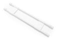 RV Refrigerator Double Bar Set - 16" to 28" White (44073)