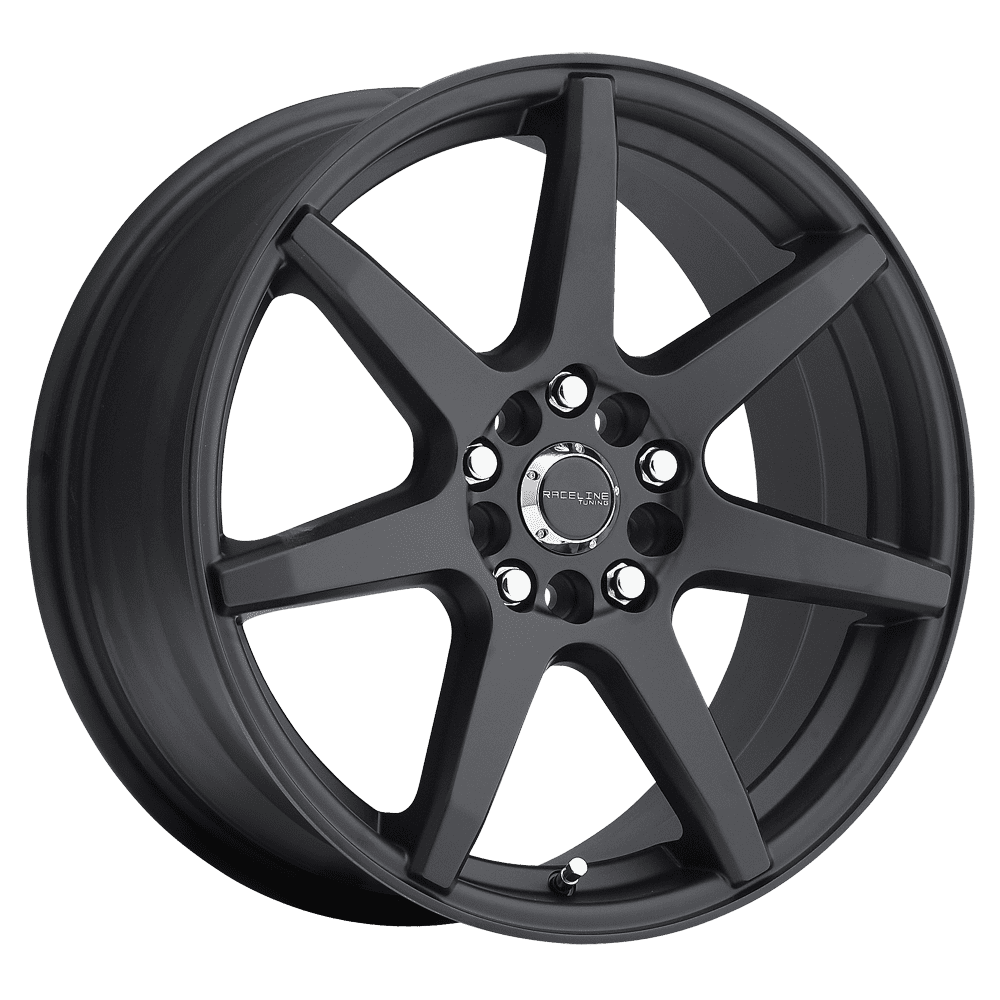 Raceline 131B-EVO 16" Cast Aluminum Wheel, EVO BLACK 16X7 4X100/4X108 +40mm Fits select: 2009-2011 FORD FOCUS SE, 2016-2017 HYUNDAI ACCENT SE