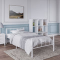 Rack Furniture Austin Steel Twin Furniture Bedroom Kid Bed Frame, White