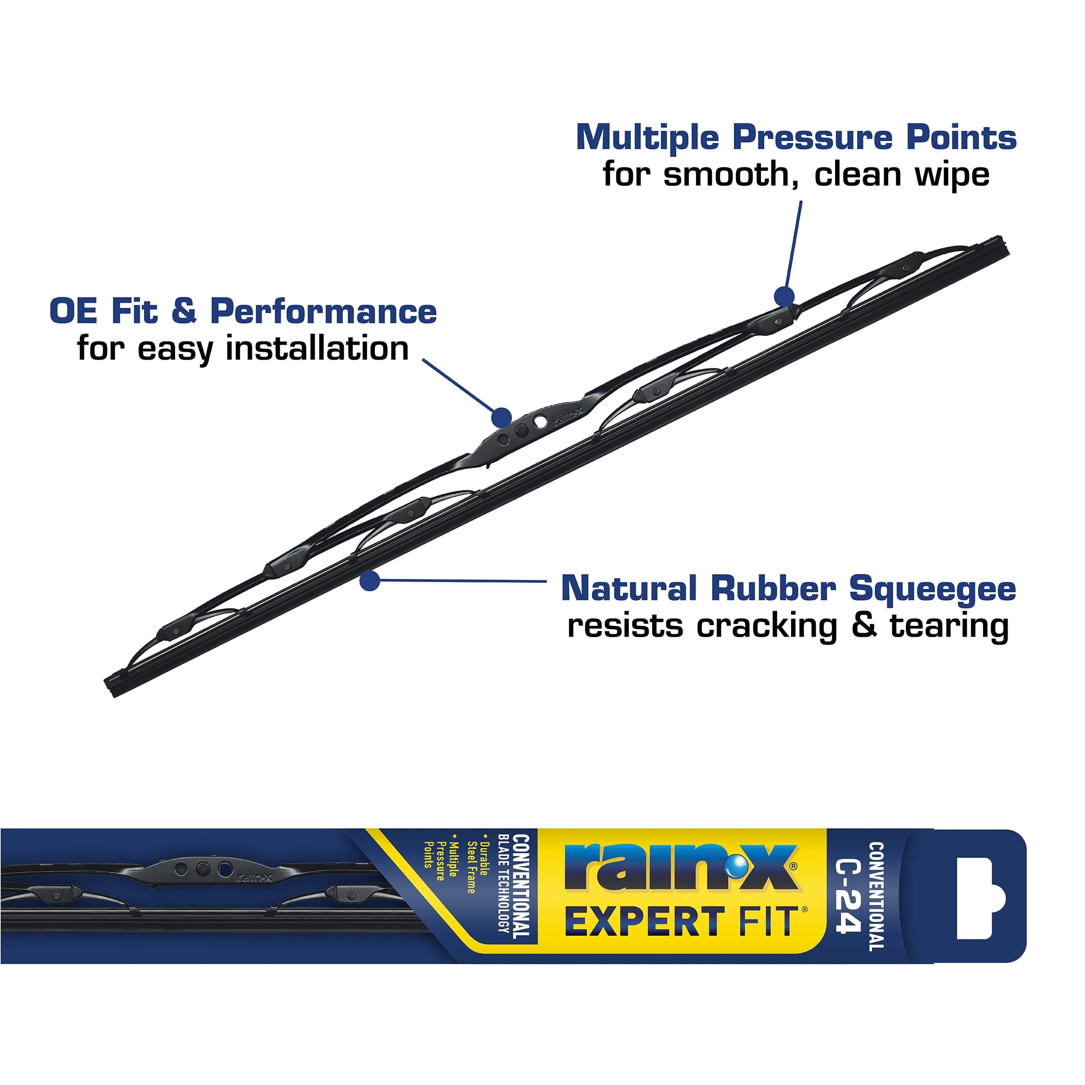 Rain-X Expert Fit Conventional Windshield Wiper Blade C24-4 - 860024