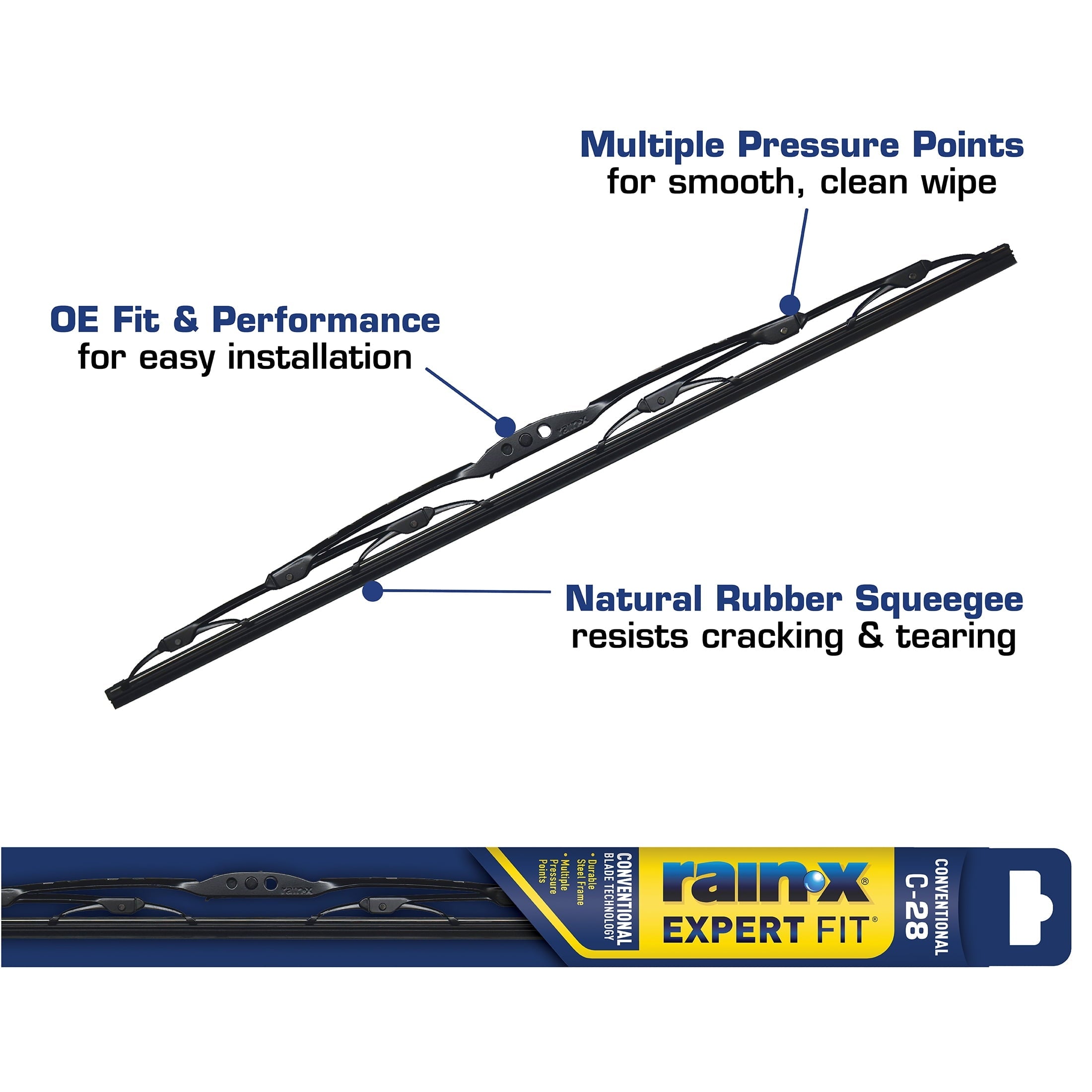 Rain-X Expert Fit Conventional Windshield Wiper Blade C28-4 - 860028