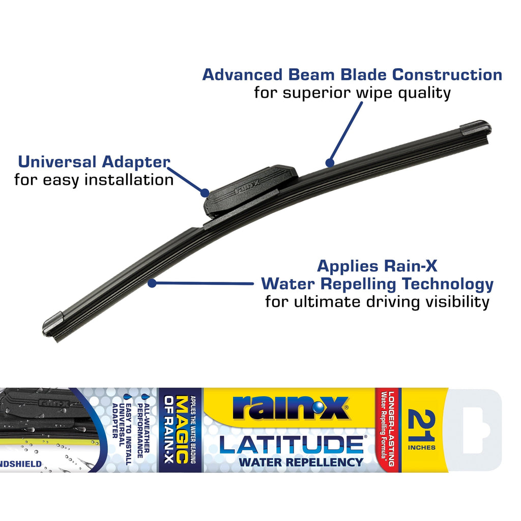 Rain-X Latitude Water Repellency 21" 2-IN-1 Windshield Wiper Blade