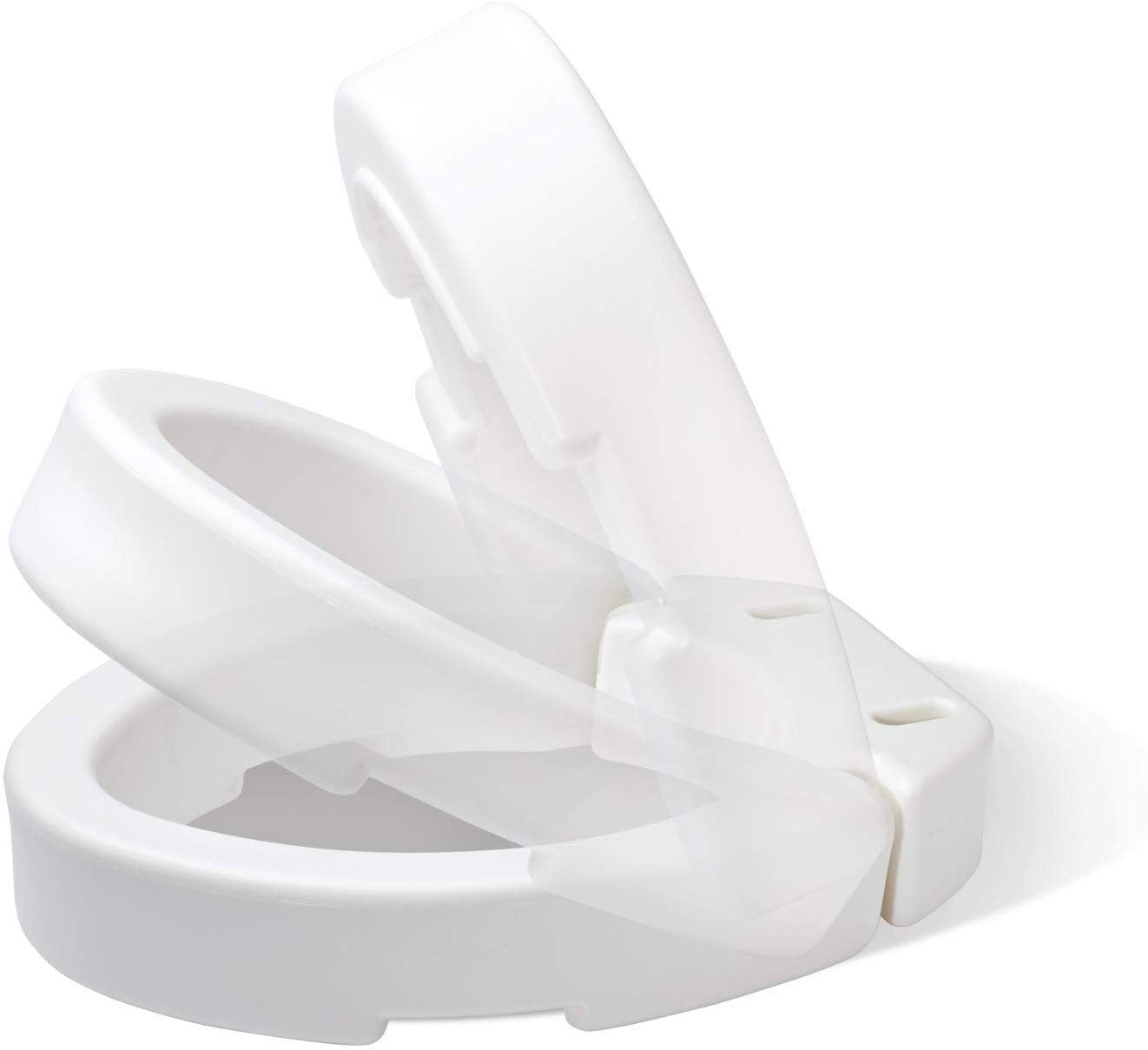 Raised Toilet Seat - Elongated Carex® 3-1/2 Inch White 300 lbs.