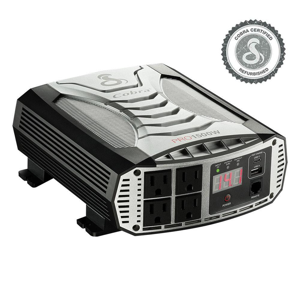 Restored Cobra PRO 1500W 1500 Watts 3000 Peak Power Inverter AC/DC (Refurbished)