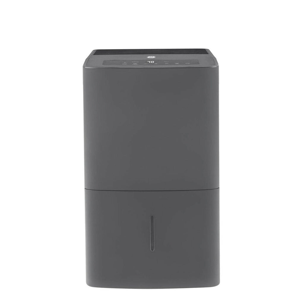 Restored GENERAL ELECTRIC 50-Pint Portable Dehumidifier with Built-In Pump, Gray, Factory Reconditioned [Refurbished]
