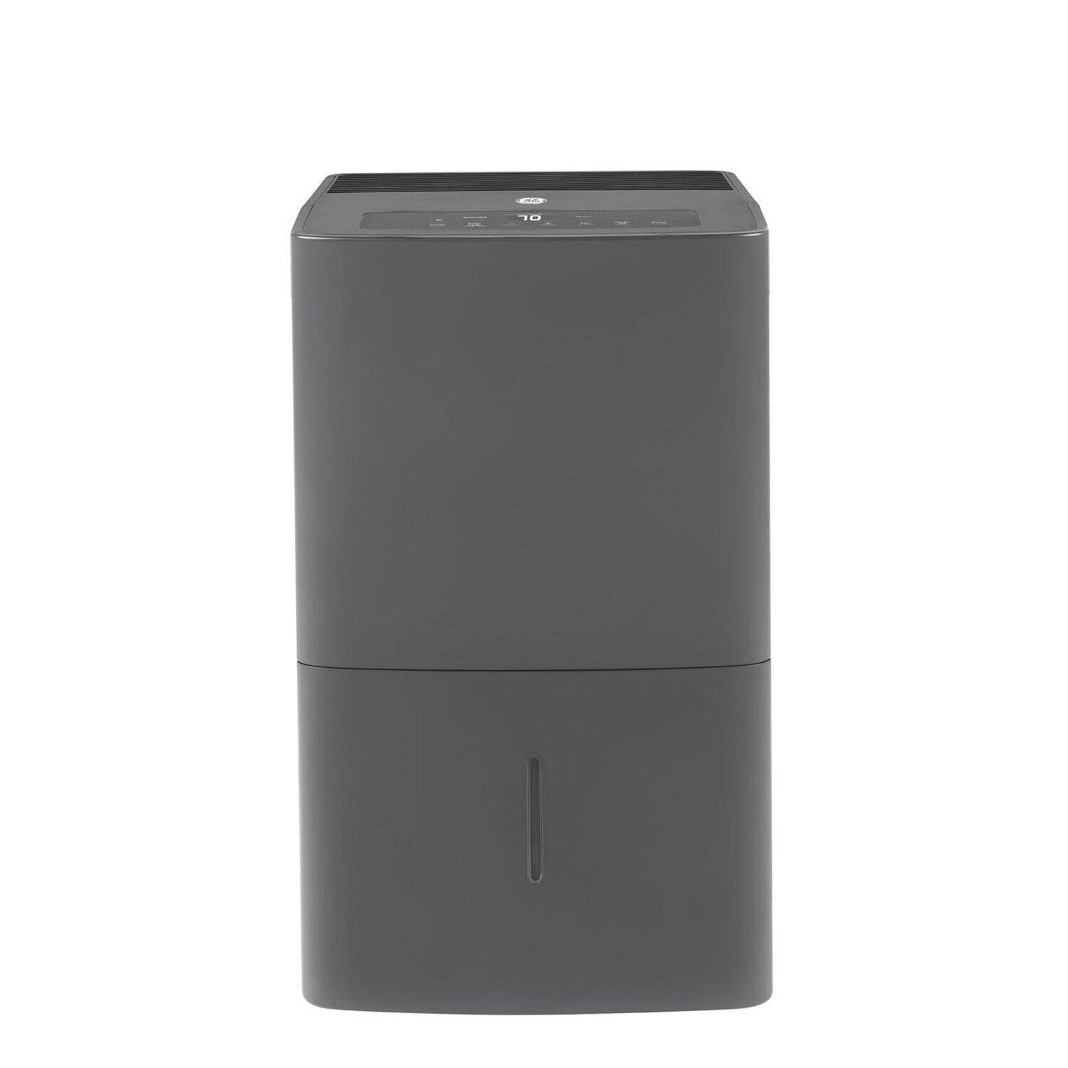 Restored GENERAL ELECTRIC 50-Pint Portable Dehumidifier with Built-In Pump, Gray, Factory Reconditioned [Refurbished]