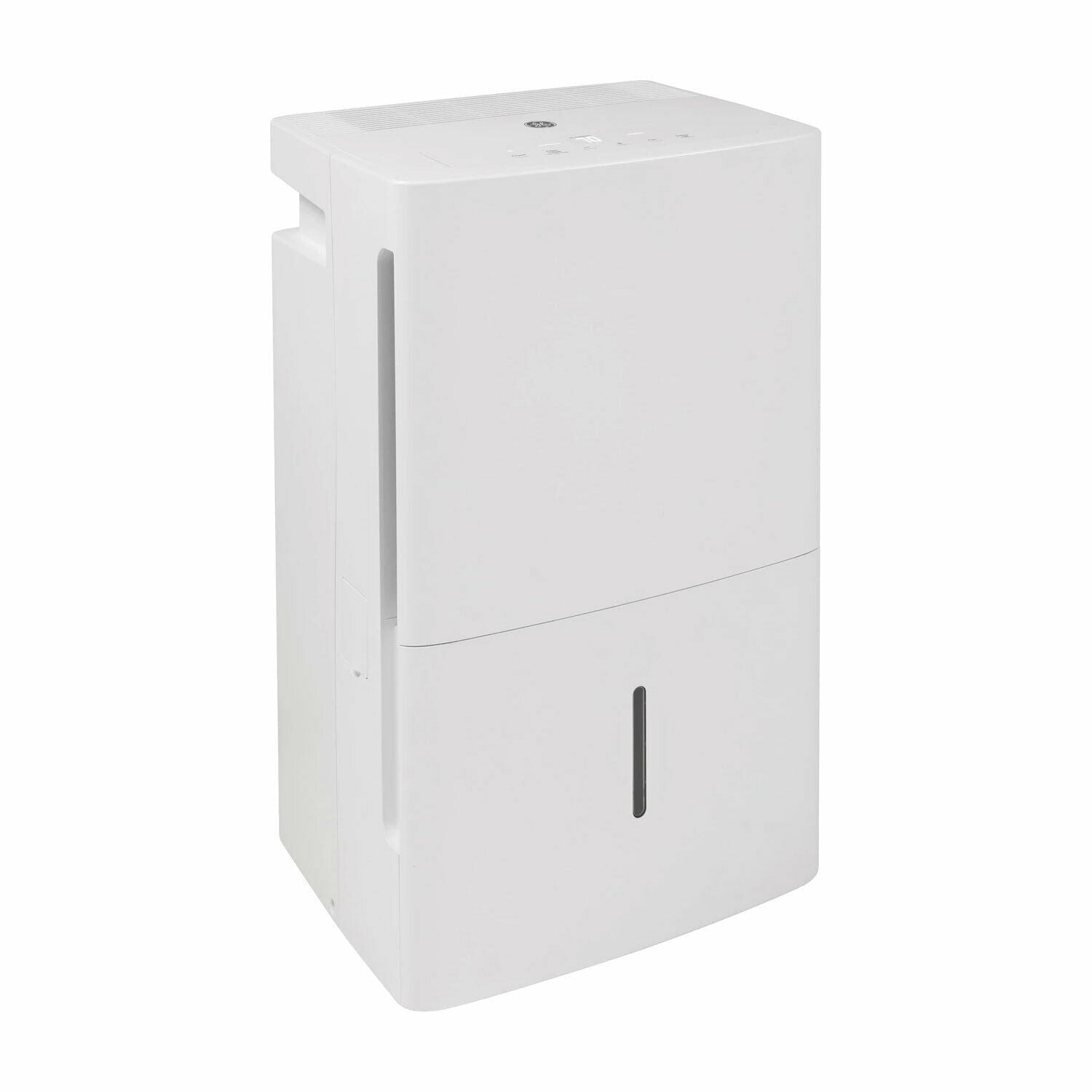 Restored GENERAL ELECTRIC 50-Pint Portable Dehumidifier with Drain, White (Refurbished)
