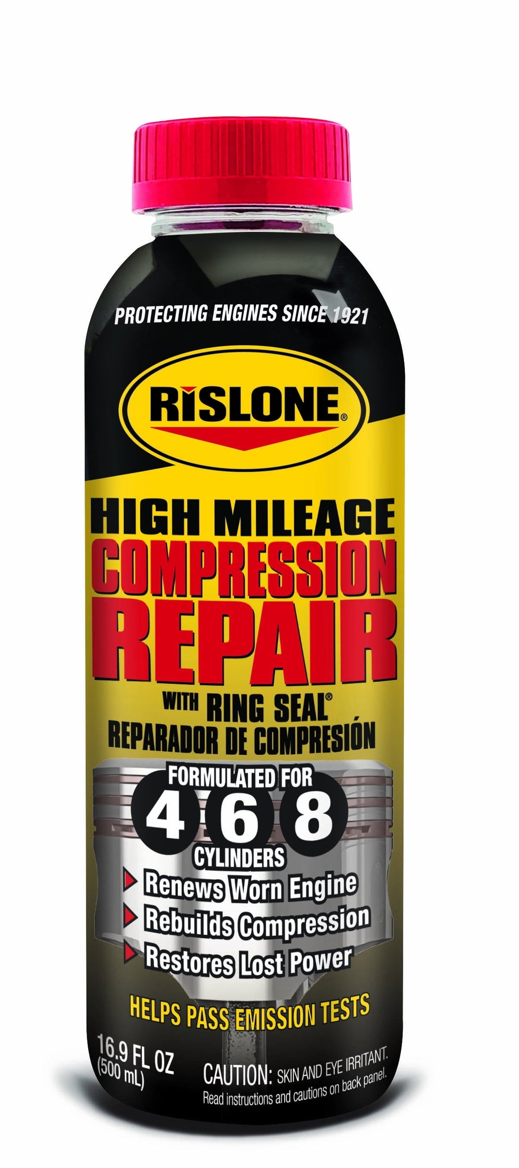 Rislone, 4447 High 4 6 8 Mileage Compression Repair Oil, 16.9 oz