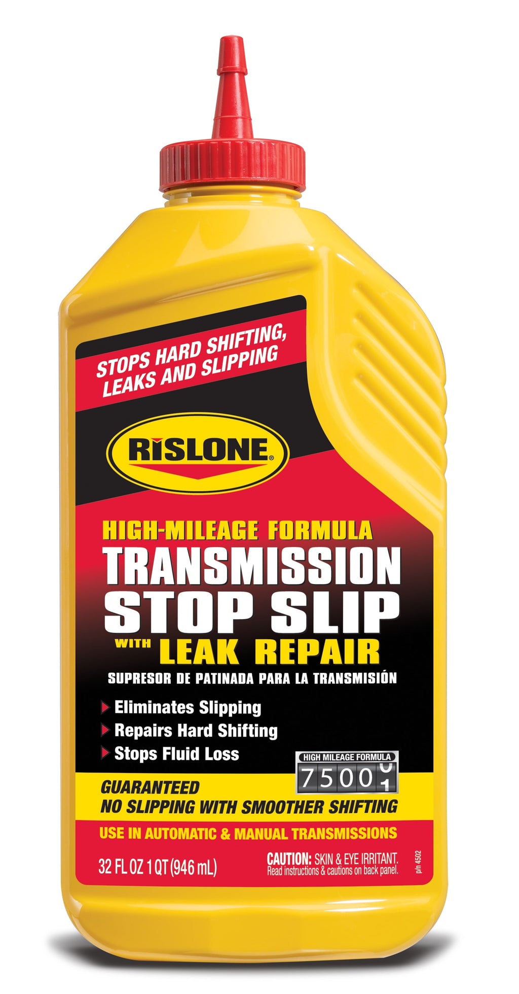 Rislone High Mileage Transmission Stop Slip with Leak Repair, 32 oz