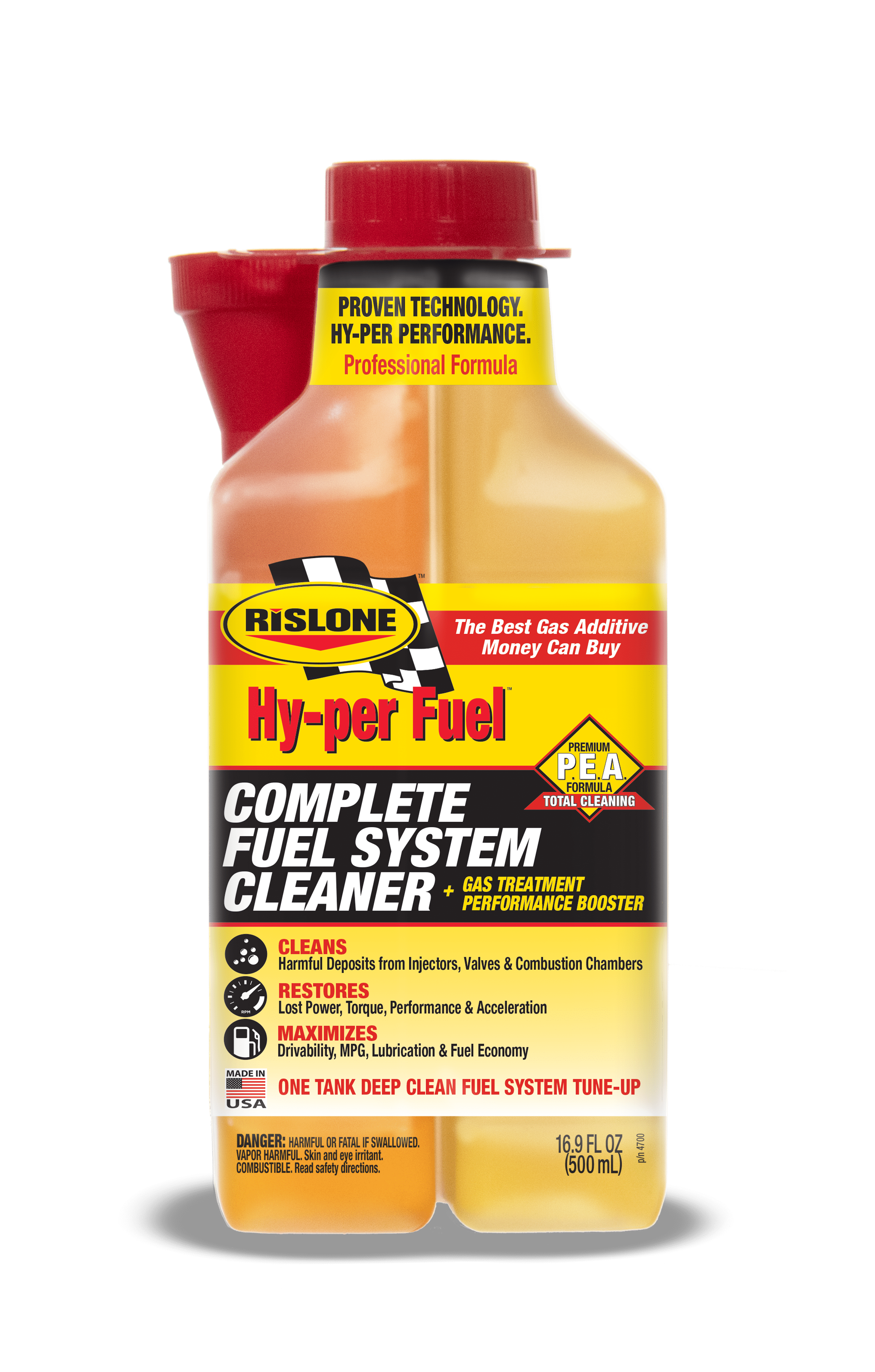 Rislone Hy-per Fuel Complete Fuel System Cleaner Gas Additive 16.9 oz