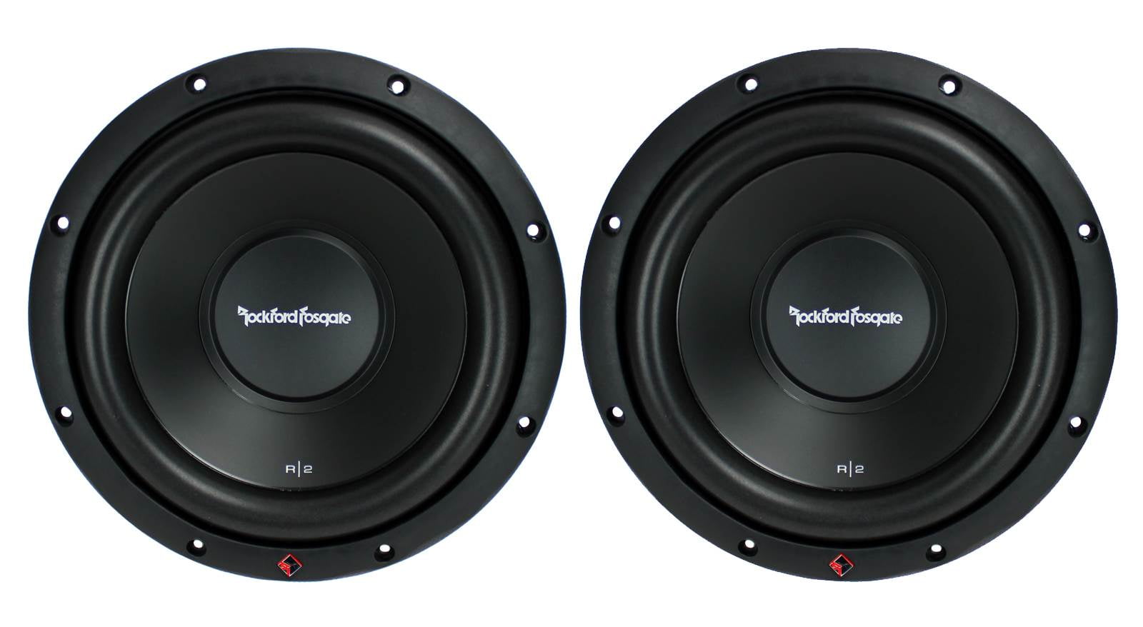 Rockford Fosgate R2D2 10" 1000W 2-Ohm DVC Car Audio Subwoofer Set, 2pk