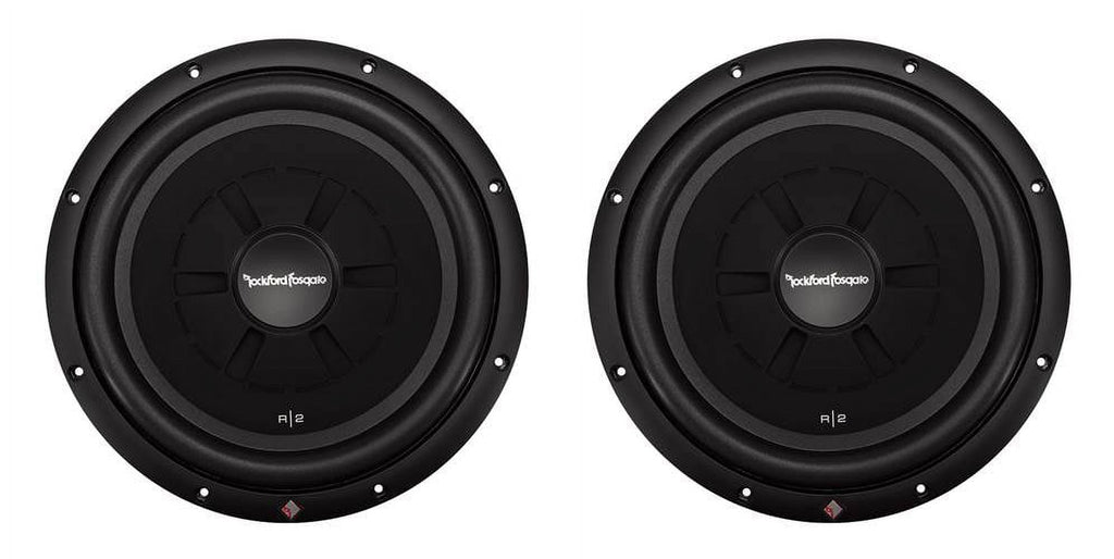 Rockford Fosgate R2SD4-12 12" 1000W 4-Ohm Shallow/Slim Car Subwoofer Sub, Pair