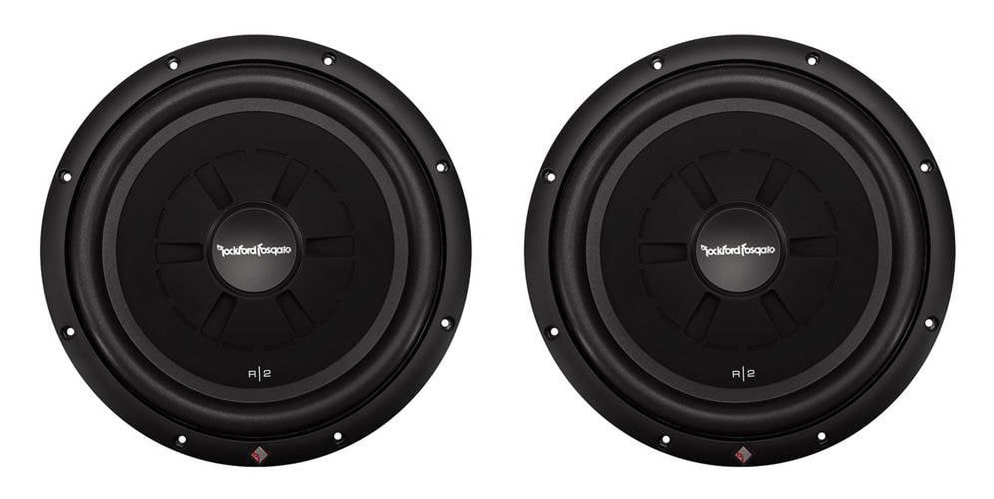 Rockford Fosgate R2SD4-12 12" 1000W 4-Ohm Shallow/Slim Car Subwoofer Sub, Pair