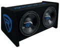 Rockville RV1010P Dual 10" 1000w Car Audio Subwoofers in Vented Sub Enclosure Box