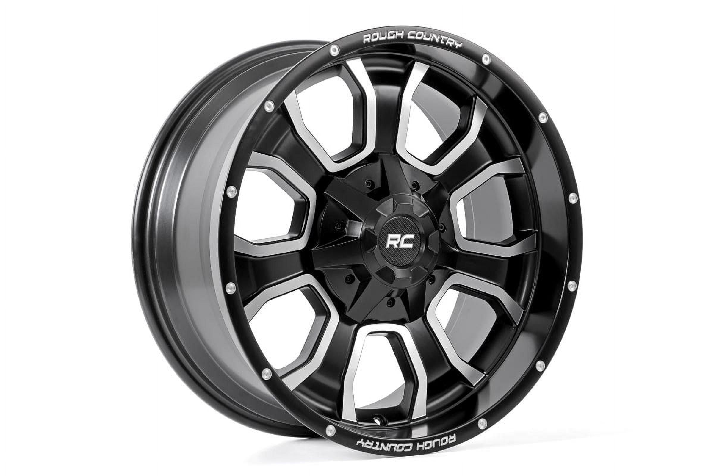 Rough Country 93 Series Matte Black Wheel
