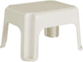 Rubbermaid Roughneck Step Stool, Bisque, Lightweight, Holds up to 300 pounds, Ideal for Kitchen and Bath, Skid-Resistant