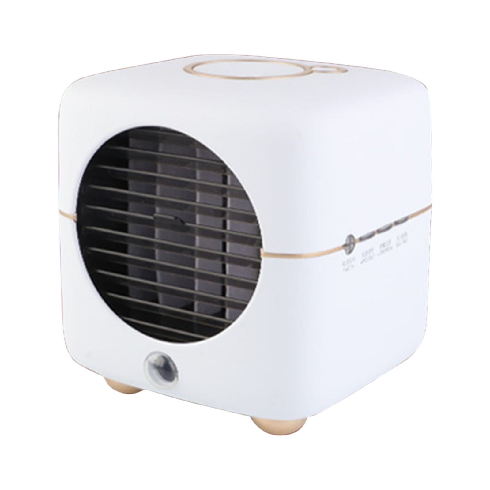 SDJMa Portable Air Conditioner, 3-IN-1 Evaporative Air Cooler with 150ml Water Tank, Rechargable Battery Operated Fan, Adjustable 4-Speed Mini Desk Fan with USB for Room/Office/Camping