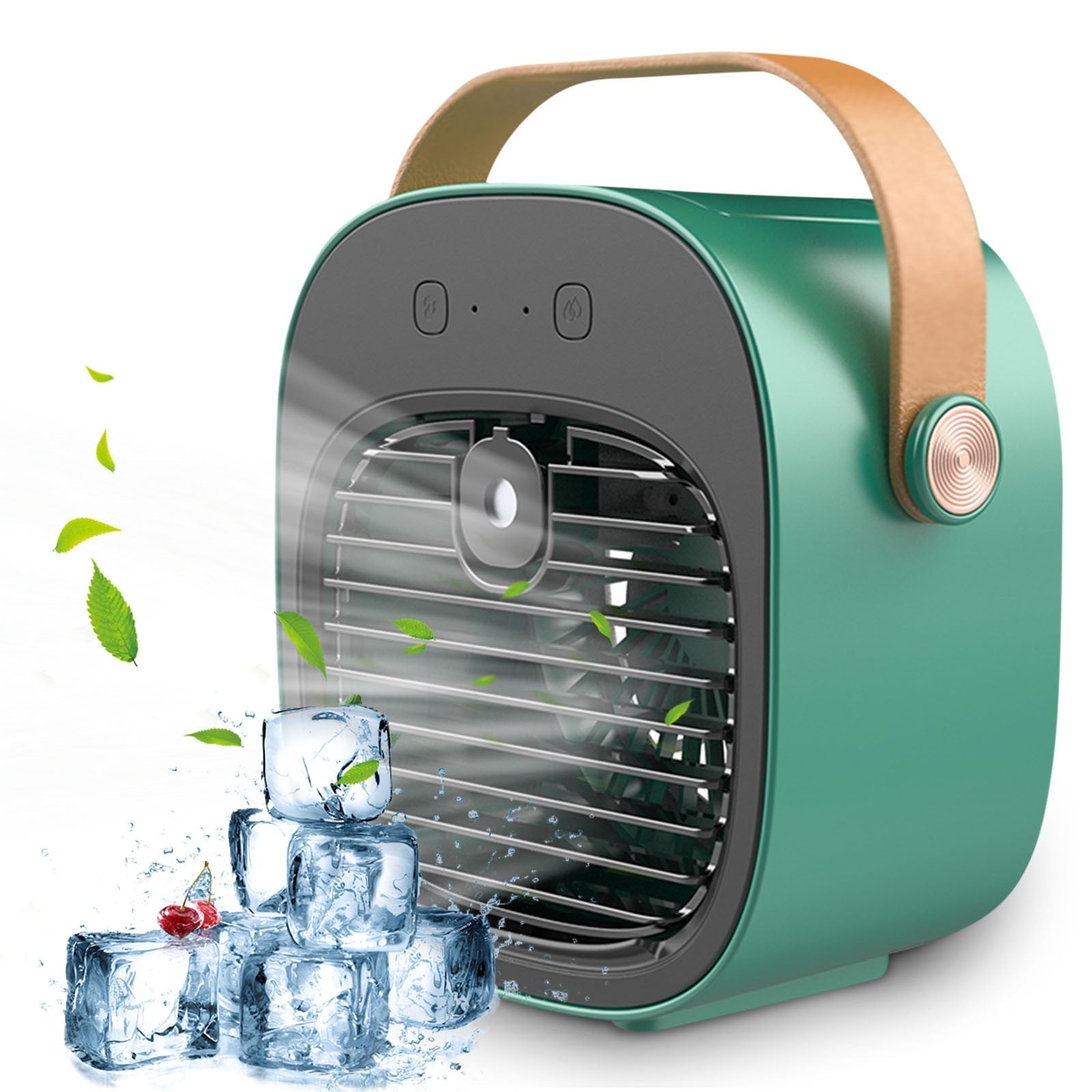 SDJMa Portable Air Conditioner, 3-IN-1 Evaporative Air Cooler with 180ml Water Tank, Adjustable 3 Speeds USB Powered Mini Desk Fan for Room/Office/Camping