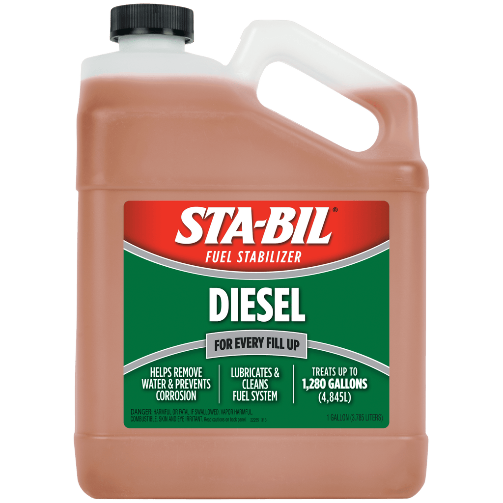 STA-BIL (22255) Diesel Fuel Stabilizer And Performance Improver - Keeps Diesel Fuel Fresh For Up To 12 Months - Lubricates And Cleans The Fuel System - Treats 1,280 Gallons, 1 Gallon, 128 Fl. oz.