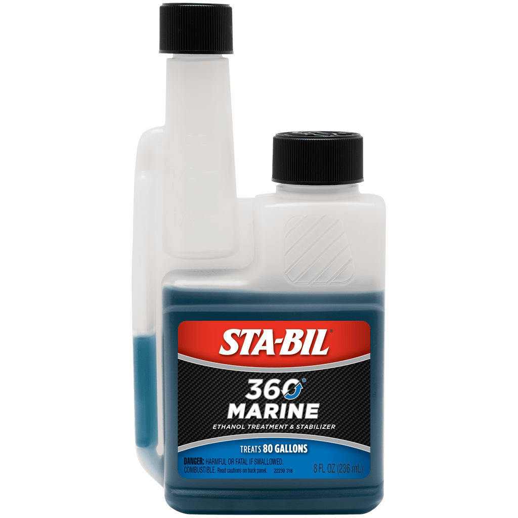 STA-BIL 360 Marine Ethanol Treatment & Fuel Stabilizer - Fuel System Cleaner - Fuel Injector Cleaner - Removes Water- Protects Fuel System - Treats 80 Gallons - 8 Fl. Oz.