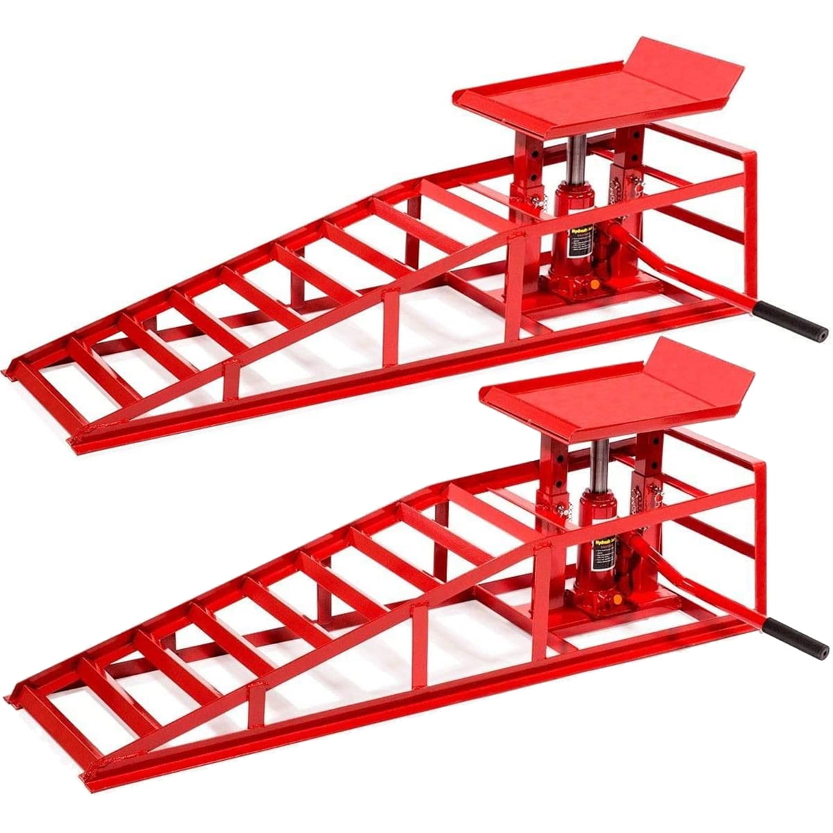 STARK USA Drive Up Ramp Low Profile Car Lift Service Ramps Auto Truck Trailer Garage Automotive Hydraulic Lift Repair Frame, Single Ramp