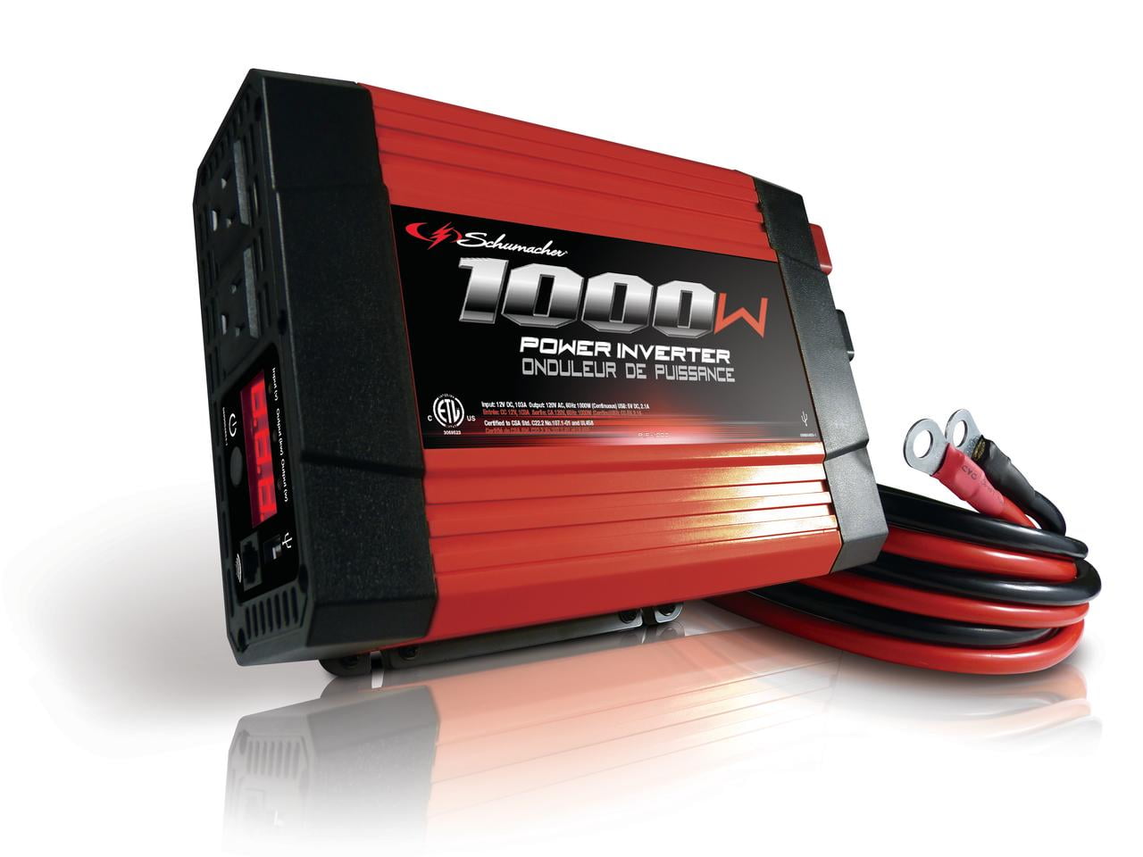 Schumacher PIF-1000 1000 Watt / 2000 Peak Watt Power Inverter