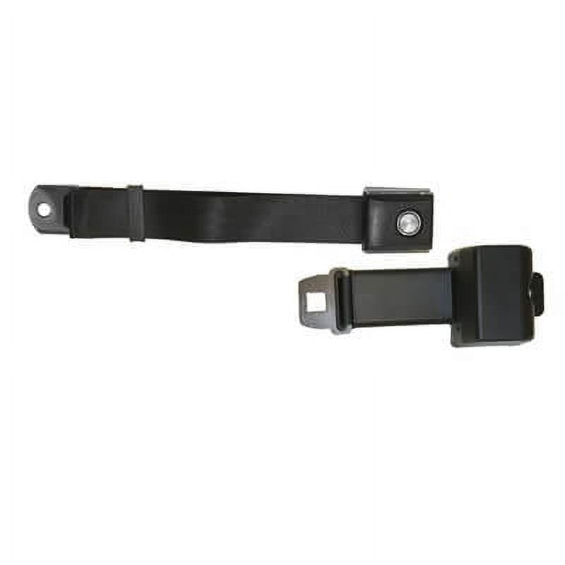 Scott Drake SB-BK-68-PBSB Black Retractable Seat Belt With Starburst Pushbutton Buckle
