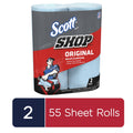 Scott Shop Towels, 2 Rolls, 55 Sheets per Roll