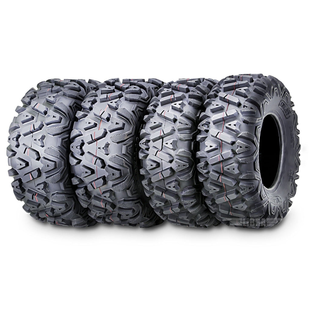 Set 4 ATV UTV Mud Tires 26x9-12 26x9x12 Front & 26x12-12 26x12x12 Rear 6PR