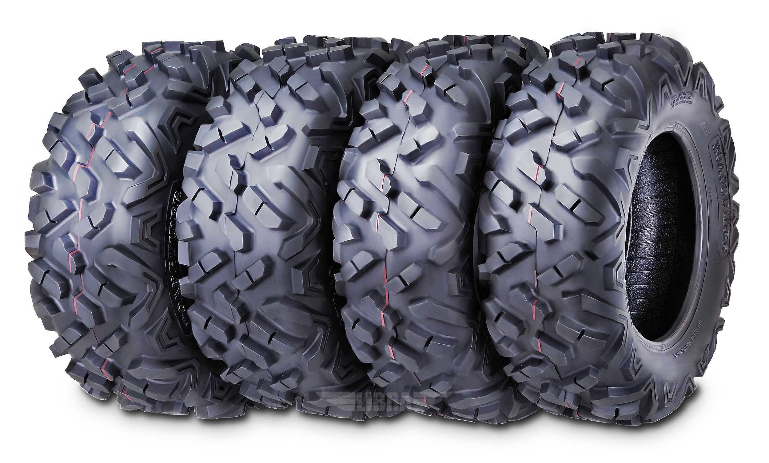 Set 4 Roadguider ATV UTV Tires 26x9-12 26x9x12 front & 26x11-12 26x11x12 Rear 6PR
