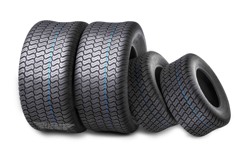 Set of 4 New Lawn Mower Turf Tires 15x6-6 Front & 20x10-8 Rear /4PR -13016-13040