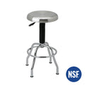 Seville Classics Stainless Steel Pneumatic Work Stool for Garage