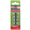 Slime Custom Series Black Anodized Metal Valve Caps, 20132