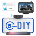 Solar Wireless Backup Camera with 5 Inch HD Monitor, Solar Powered Reverse Camera Suitable for Traveling Campers, Trailer Trucks Rear View Backup Camera Easy Installation